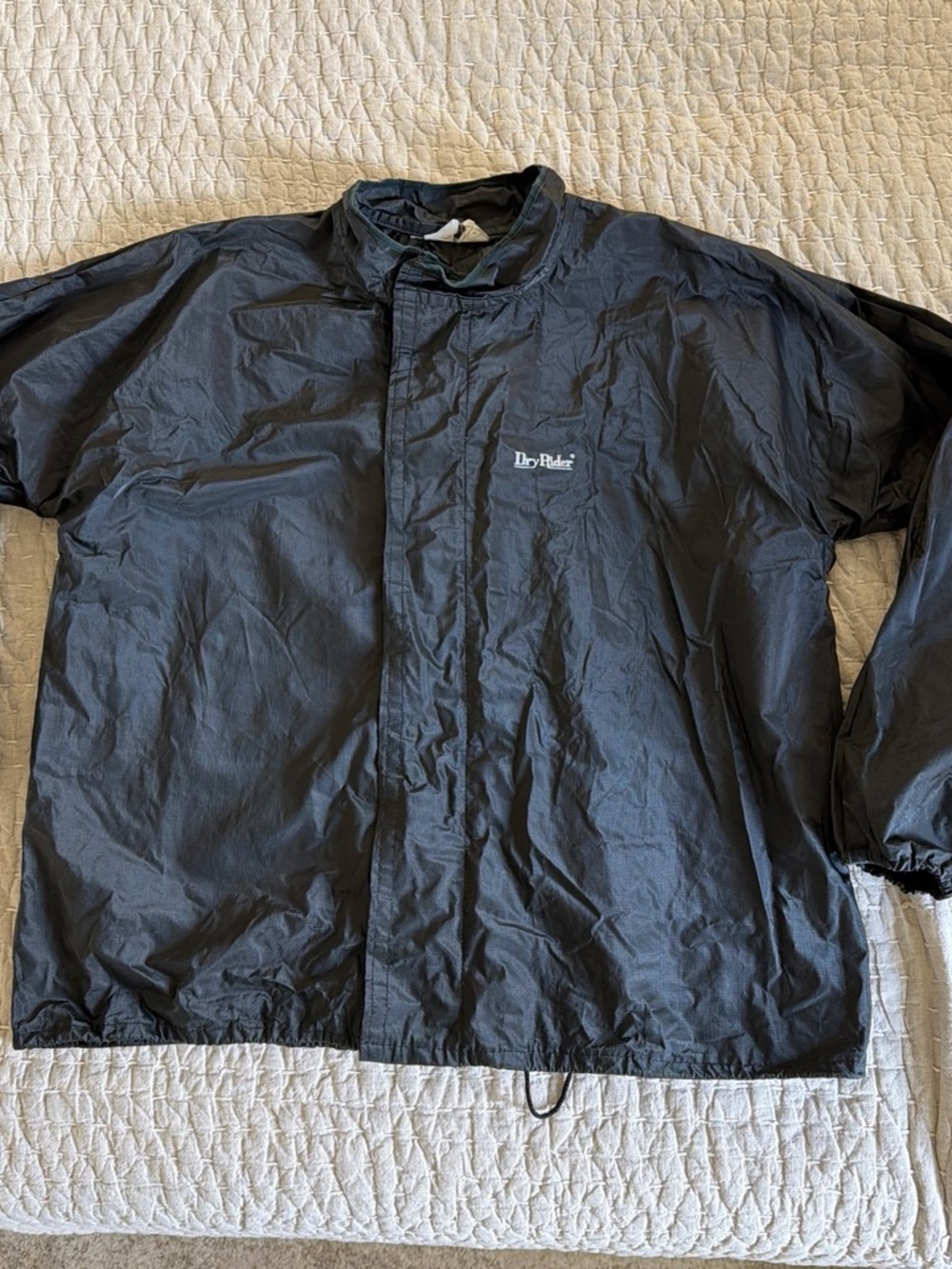 Men's Black Windbreaker Jacket